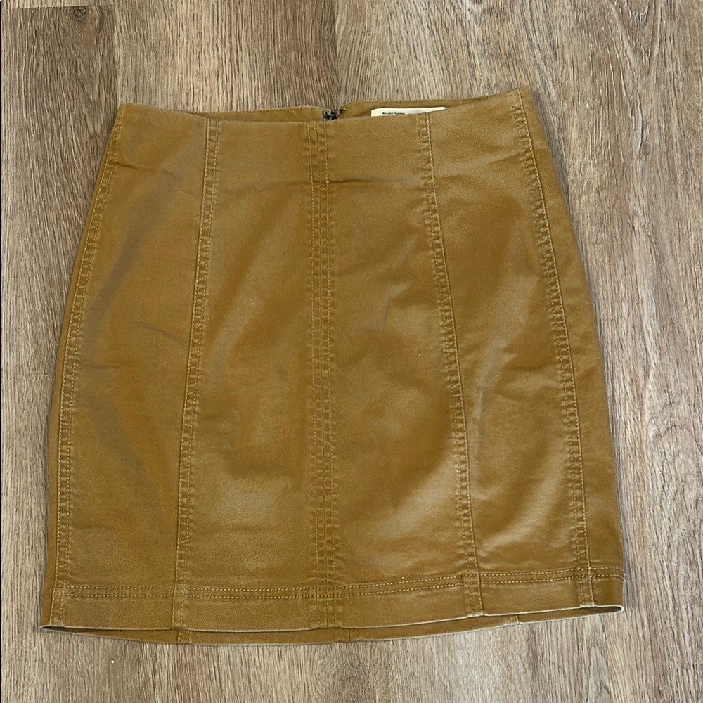 Mudd Tan Pencil Mini Skirt Casual Work